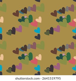 Seamless heart background, ornaments vector, background texture, background pattern, vector illustration, seamless wallpaper, seamless patterns, I love you symbol, pattern vector