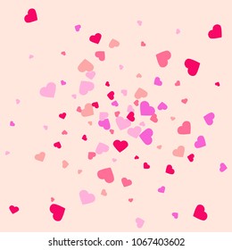 Seamless heart background in pastel colors. Great for Baby, Valentines Day, Mother's Day, wedding, scrapbook, surface textures.