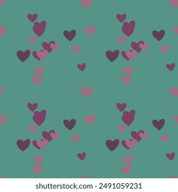 Seamless heart background, pattern design, vector illustration, ornamental pattern, seamless wallpaper, vector abstract, cute heart pattern, Valentine's day pattern, seamless texture