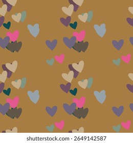 Seamless heart background, pattern background, love symbol, ornament pattern, heart symbol, cute heart pattern, seamless pattern vector, abstract background, vector backgrounds