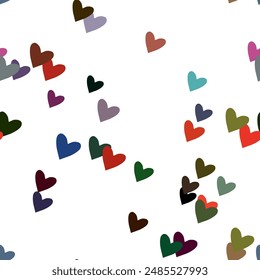 Seamless heart background, pattern background, vector illustration, vector pattern, love symbol, simple heart pattern, vector shapes, Valentine's day, abstract background, background texture