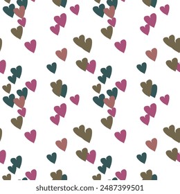 Seamless heart background, pattern vector, ornamental pattern, vector shapes, love symbol, Valentine's day, background texture, vector backgrounds, heart pattern vector, seamless pattern
