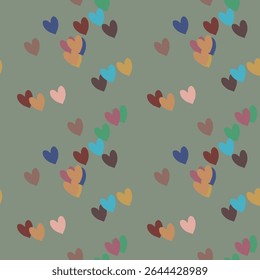 Seamless heart background, pattern background, vector shapes, ornaments vector, heart vector, pattern vector, abstract background, seamless texture, seamless pattern, pattern design