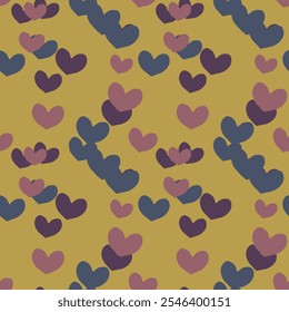 Seamless heart background, heart shape, pattern background, vector design, heart vector pattern, background design, seamless texture, abstract background, I love you symbol, Valentine's day