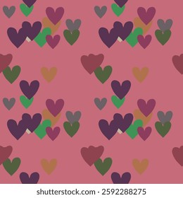 Seamless heart background, heart shape vector, vector abstract, vector illustration, love symbol, background vector, heart pattern, ornamental pattern, pattern background, abstract background