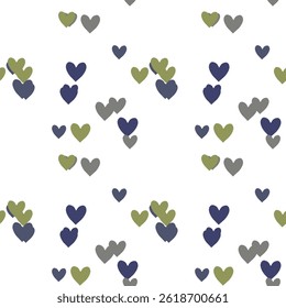 Fundo de coração sem emenda, vetor de forma de coração, papel de parede sem emenda, vetor abstrato, vetor de padrão, textura de fundo, símbolo de amor, fundo de vetor, dia dos namorados, padrão ornamental