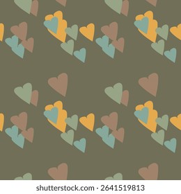 Seamless heart background, heart shape vector, vector design, vector background, abstract background, seamless texture, heart symbol, background design, ornamental pattern, love symbol