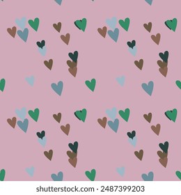 Seamless heart background, simple heart pattern, heart symbol, seamless vector, background vector, background design, background texture, love symbol, Valentine's day, cute heart pattern