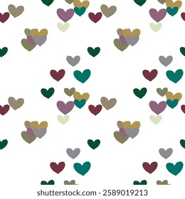 Seamless heart background, heart symbol, heart pattern vector, love symbol, vector shapes, seamless pattern, abstract background, pattern background, background texture, vector abstract