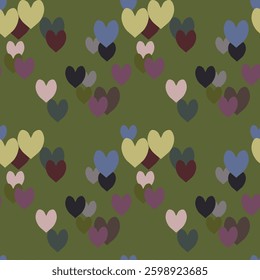 Seamless heart background, heart symbol, Valentine's day, heart vector pattern, vector illustration, seamless pattern, vector shapes, background pattern, vector backgrounds, ornamental pattern