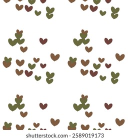 Seamless heart background, seamless texture, Valentine's day, vector illustration, background texture, vector pattern, heart symbol, heart shape vector, ornament pattern, vector background