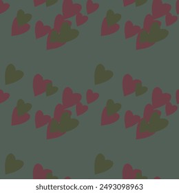 Seamless heart background, Valentine's day, heart shape, heart vector, love heart vector, abstract background, ornamental pattern, vector background, seamless wallpaper, seamless texture