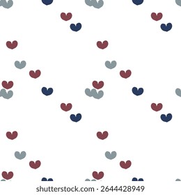 Seamless heart background, Valentine's day pattern, seamless pattern vector, vector design, pattern design, vector background, seamless texture, abstract background, ornaments vector