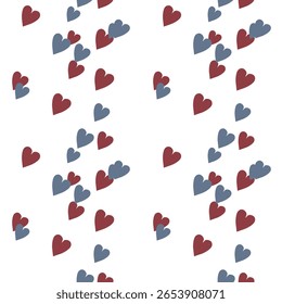 Seamless heart background, vector abstract, background texture, background design, Valentine's day, heart shape vector, vector background, love symbol, seamless texture, ornamental pattern