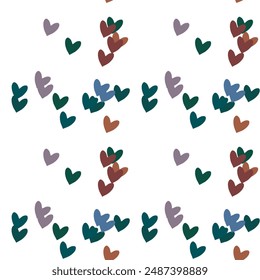 Seamless heart background, vector art, background vector, seamless pattern, heart pattern seamless, love symbol, vector shapes, heart vector, ornamental pattern, Valentine's day