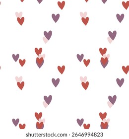 Fundo de coração sem emenda, arte vetorial, design vetorial, padrão de ornamento, fundo padrão, padrão de coração simples, Eu amo você símbolo, ornamentos vetor, padrão sem emenda, fundo abstrato