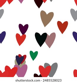Seamless heart background, vector backgrounds, abstract background, ornaments vector, Valentine's day, pattern design, seamless pattern, ornament pattern, heart vector, pattern background