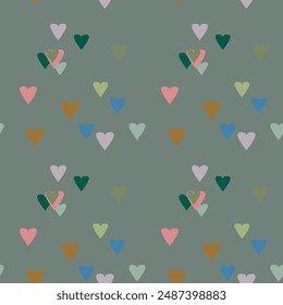 Seamless heart background, vector backgrounds, seamless vector, Valentine's day pattern, heart vector pattern, abstract background, ornament pattern, seamless wallpaper, love symbol