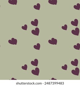 Seamless heart background, seamless vector, vector design, pattern design, ornament vector, seamless wallpaper, heart vector pattern, background design, heart shape, love symbol