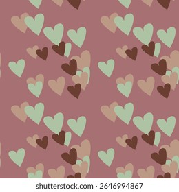 Seamless heart background, vector design, ornament vector, simple heart pattern, background vector, heart shape, pattern design, seamless pattern, pattern background, love heart vector