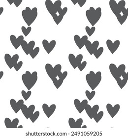 Seamless heart background, vector illustration, heart shape, vector background, simple heart pattern, abstract background, heart vector pattern, vector design, seamless wallpaper