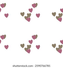 Seamless heart background, vector illustration, I love you symbol, heart vector, background pattern, background texture, cute heart pattern, ornamental pattern, background design