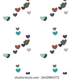 Seamless heart background, vector illustration, vector background, cute heart pattern, Valentine's day pattern, love symbol, vector pattern, seamless pattern, abstract background