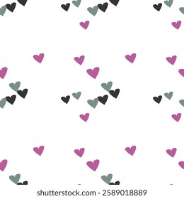 Seamless heart background, vector pattern, cute heart pattern, seamless patterns, vector background, Valentine's day, pattern design, background design, seamless wallpaper, vector illustration