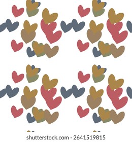Seamless heart background, background vector, vector pattern, vector illustration, cute heart pattern, I love you symbol, seamless vector, background texture, seamless patterns
