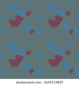 Seamless heart background, background vector, heart pattern, heart shape vector, Valentine's day, abstract background, background texture, love symbol, pattern vector, vector abstract
