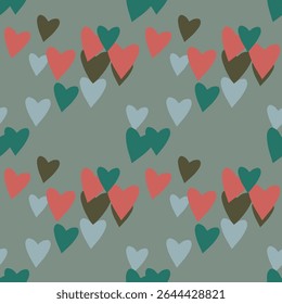 Seamless heart background, heart vector pattern, background design, ornament vector, seamless vector, ornament pattern, love symbol, background texture, pattern background, seamless texture