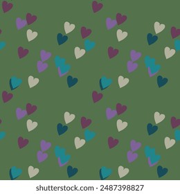 Seamless heart background, seamless vector, background texture, seamless pattern, vector backgrounds, ornament vector, love symbol, heart shape, vector design, heart pattern