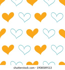 Patrón de amor cardíaco sin problemas para boda, aniversario, cumpleaños y fondo valentino. Diseño para banner, 
afiche, tarjeta, invitación y libro de recortes.