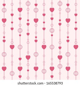 Seamless heart pattern