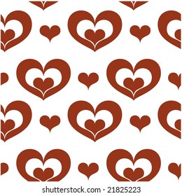 Seamless heart pattern