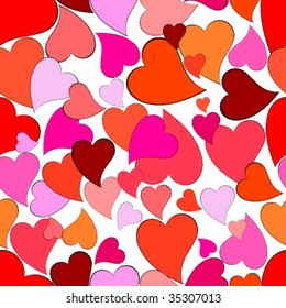 Seamless heart pattern