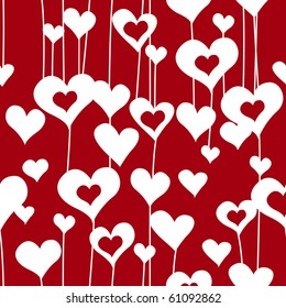 Seamless heart pattern