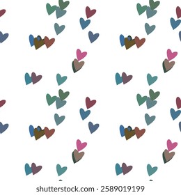 Seamless heart pattern, abstract background, vector backgrounds, seamless wallpaper, Valentine's day, heart shape, ornamental pattern, love symbol, seamless texture, pattern background
