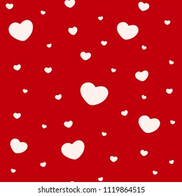 Seamless heart pattern background.