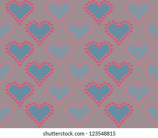 Seamless heart pattern background
