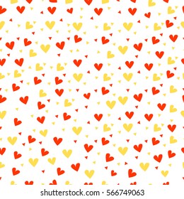 Seamless heart pattern background