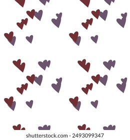 Seamless heart pattern, background design, seamless wallpaper, vector backgrounds, Valentine's day pattern, ornament pattern, background texture, pattern design, love symbol