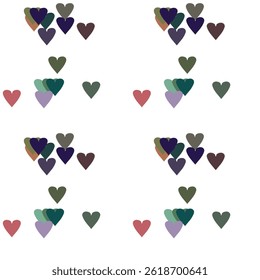 Seamless heart pattern, background design, background pattern, abstract background, vector art, ornamental pattern, background texture, pattern vector, heart shape, ornaments vector