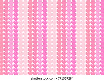 
Seamless heart pattern background. Full and outline hearts for Valentine's day greeting card, wallpaper, cover, surface texture, web page, brochure or flyer . Vector illustration.