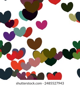 Seamless heart pattern, heart background pattern, ornament pattern, vector illustration, background vector, vector abstract, Valentine's day, ornaments vector, abstract background