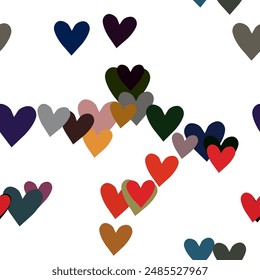 Seamless heart pattern, background texture, vector illustration, heart vector pattern, ornament vector, vector abstract, heart shape, seamless background, heart background pattern