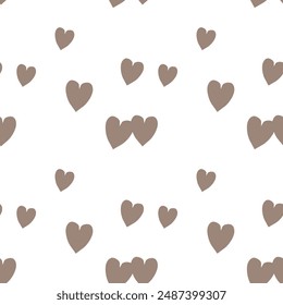 Seamless heart pattern, background texture, ornament pattern, background vector, pattern background, abstract background, Valentine's day pattern, vector illustration, seamless vector