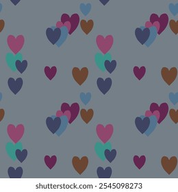 Seamless heart pattern, background texture, seamless background, Valentine's day, heart shape, art vector, vector pattern, background pattern, heart vector, seamless texture