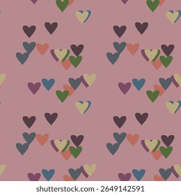 Seamless heart pattern, seamless background, Valentine's day, vector art, pattern vector, vector design, vector abstract, ornamental pattern, background pattern, abstract background