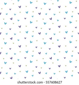 seamless heart pattern and background vector illustration